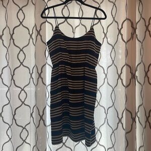 J. Crew Navy Striped Dress